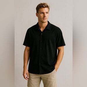 591 NN.07 Freddy 5721 Short Sleeve Seersucker Button-Up Shirt